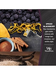 Woodwick Purple Medium Hourglass Scented Candle with Crackle Wick Blackberry - Image 3 of 3