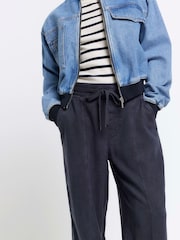 River Island Blue Petite Wide Leg Relaxed Trousers - Image 3 of 4