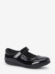 Black Patent Narrow Fit (E) School Leather Mary Jane Brogues - Image 2 of 5