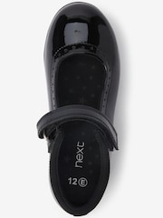 Black Patent Narrow Fit (E) School Leather Mary Jane Brogues - Image 3 of 5
