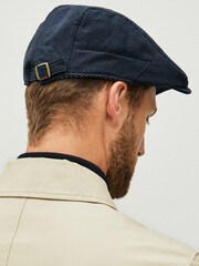 Navy Flat Cap - Image 2 of 4