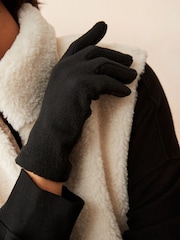 Black Fleece Gloves - Image 2 of 5