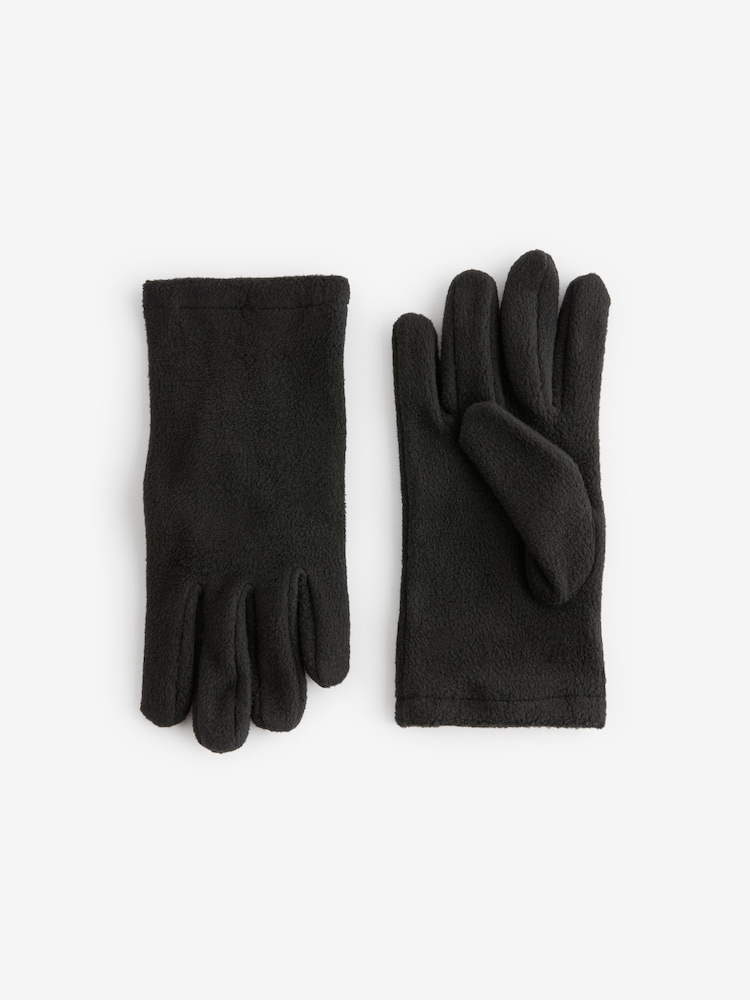 Noir - Gants de toison - Image 3 of 5
