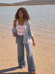 Light Blue 100% Linen Jacket - Image 2 of 7