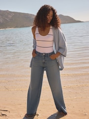 Light Blue 100% Linen Jacket - Image 3 of 7