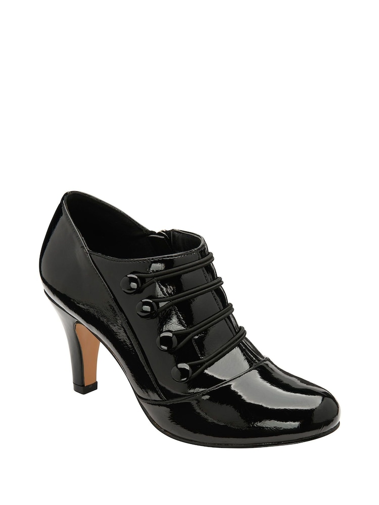 Lotus Black Patent Shoe Boots - Image 1 of 4