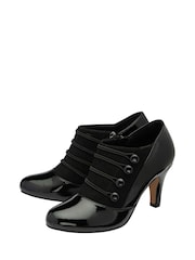 Lotus Black Patent Shoe Boots - Image 2 of 4