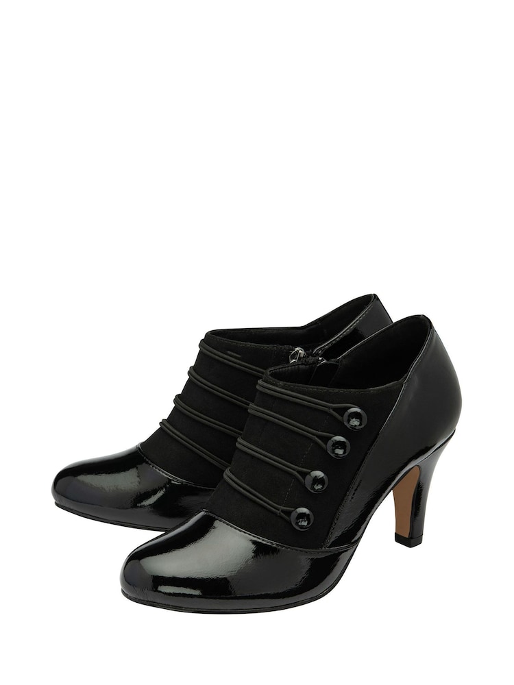 Lotus Black Patent Shoe Boots - Image 2 of 4