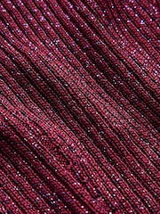 Boden Purple Sparkle Rib Party Jumper - Image 6 of 6