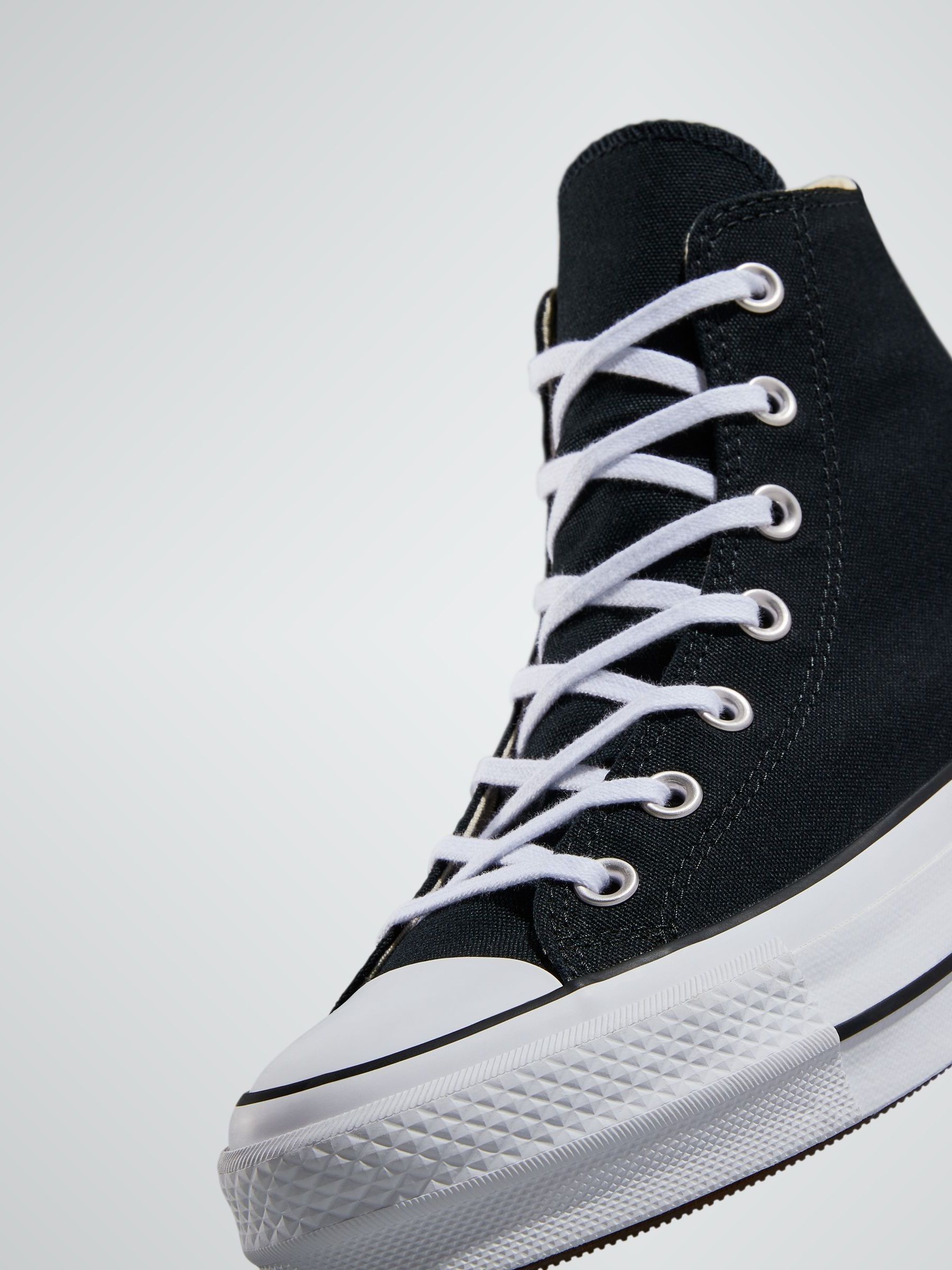 Buy Converse Black Pale Platform Lift High Top Trainers from Next USA