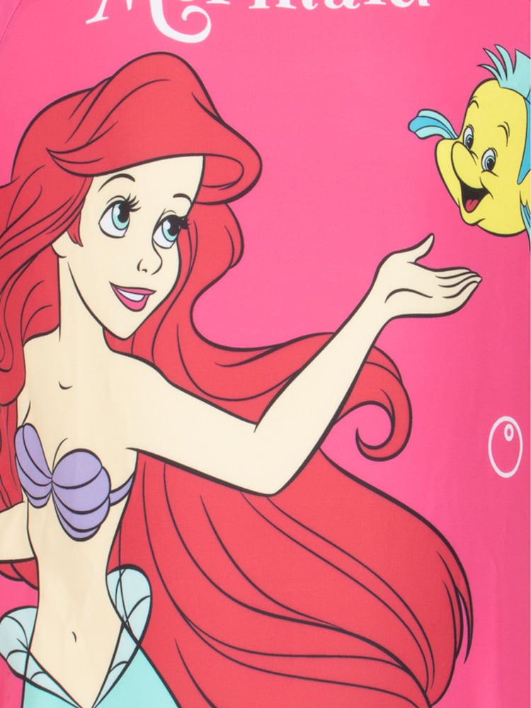 Character Pink Little Mermaid Surfsuit - Image 6 of 9