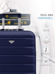 Flight Knight 55x40x20cm Ryanair Priority 4 Wheel ABS Hard Case Cabin Carry On Hand Luggage - Image 4 of 7