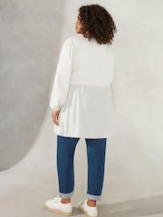 Live Unlimited Curve Short Drawstring White Kimono - Image 2 of 4