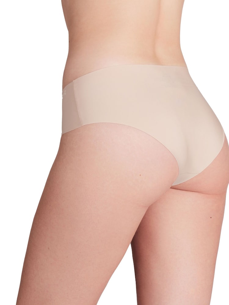 Under Armour Blush Pink No Show Pure Stretch Hipster Knickers 3 Pack - Image 4 of 5