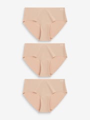 Under Armour Blush Pink No Show Pure Stretch Hipster Knickers 3 Pack - Image 5 of 5