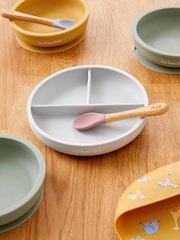 JoJo Maman Bébé Grey Silicone Suction Divided Plate - Image 2 of 5