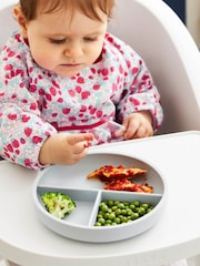 JoJo Maman Bébé Grey Silicone Suction Divided Plate - Image 4 of 5