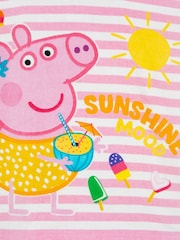 Character Pink Peppa Pig 100% Cotton Poncho - Image 9 of 9