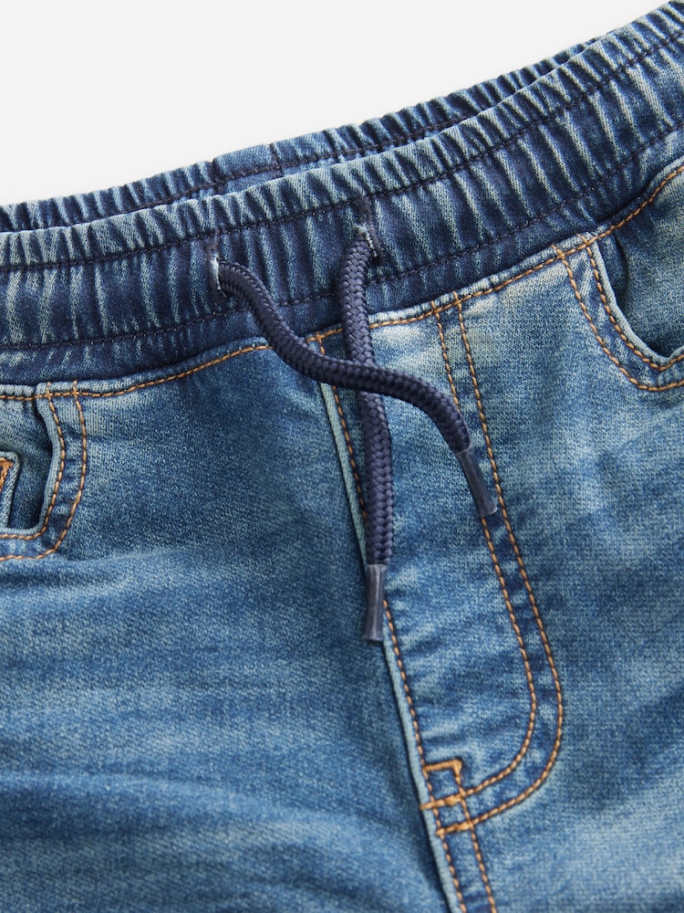 Mid Vintage Blue Regular Fit Stretch Elasticated Waist Jeans (3-16yrs) - Image 3 of 4