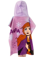 Character Purple Frozen 100% Cotton Poncho - Image 2 of 9