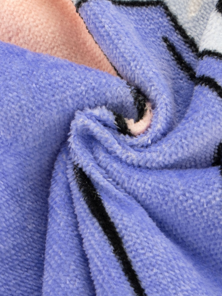 Character Purple Frozen 100% Cotton Poncho - Image 9 of 9