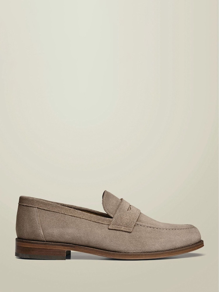 Charles Tyrwhitt Natural Suede Saddle Loafers - Image 1 of 4