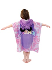 Character Purple Minnie Mouse 100% Cotton Poncho - Image 8 of 9