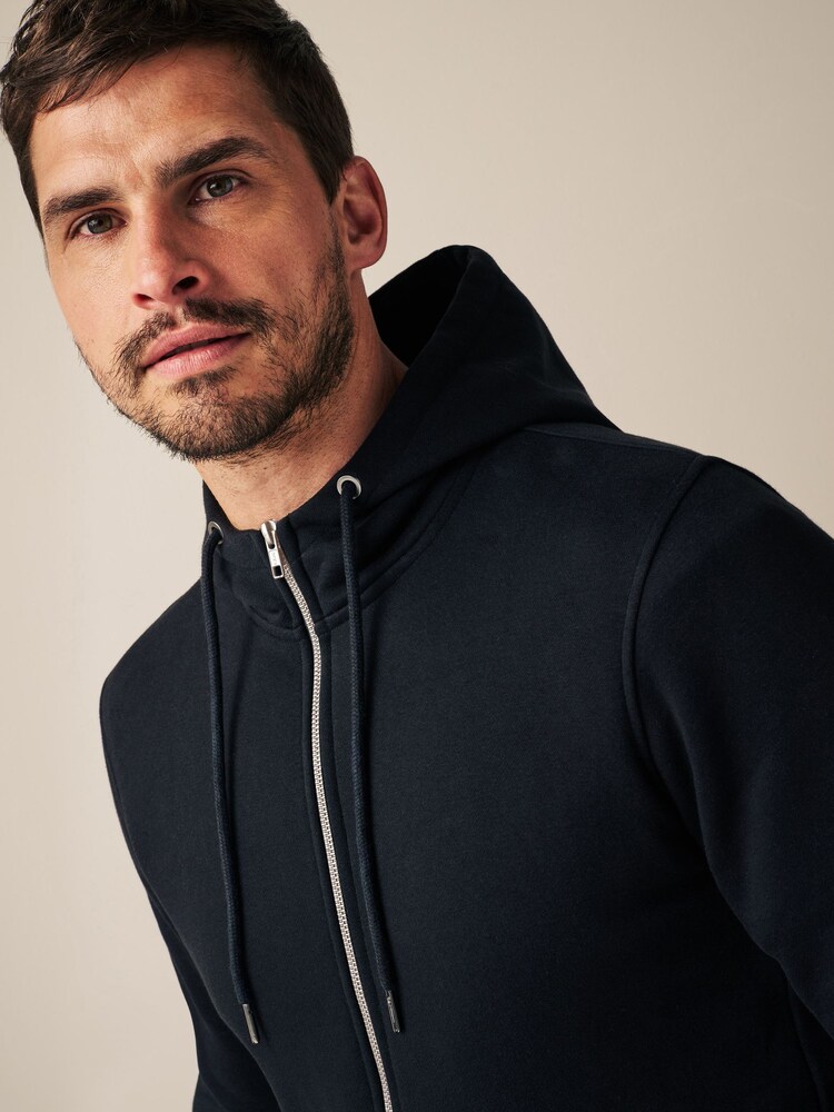 Black Zip Up Hoodie - Image 4 of 8