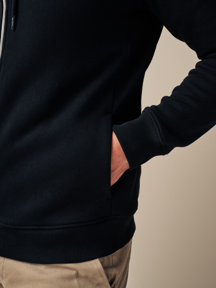 Black Zip Up Hoodie - Image 6 of 8
