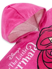 Character Pink Little Mermaid 100% Cotton Poncho - Image 5 of 7