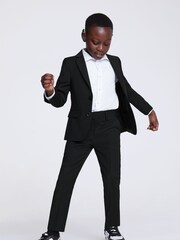 MOSS Black Boys Performance Jacket - Image 2 of 3