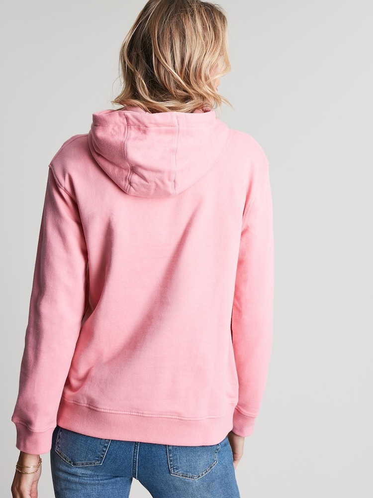 Joules Katie Pink Relaxed Hoodie - Image 2 of 7