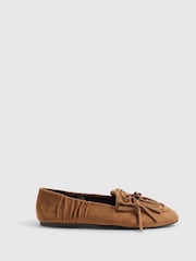 River Island Mocka Pärlstav Fringe Loafers - Bild 1 av 5