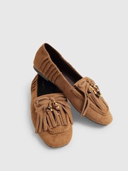 River Island Mocka Pärlstav Fringe Loafers - Bild 4 av 5