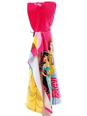 Character Pink Disney Princess 100% Cotton Poncho - Image 3 of 9