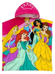 Character Pink Disney Princess 100% Cotton Poncho - Image 6 of 9