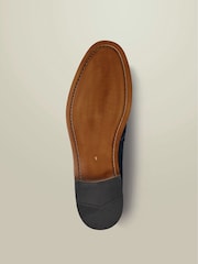 Charles Tyrwhitt Blue Suede Saddle Loafers - Image 4 of 4