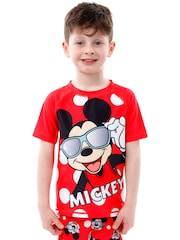 Character Red Mickey Mouse Top & Shorts Set - Image 7 of 9