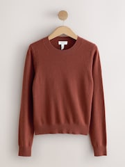 Brown N.Premium Cashmere Crew Neck Knit Jumper - Image 4 of 6