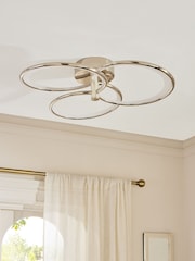 Chrome Raya Fitting Flush Ceiling Light - Image 2 of 6