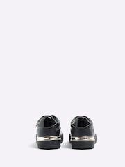 River Island Black Girls Croc Effect Patent Trainers - Image 3 of 5