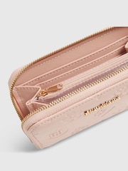 River Island Pink Embossed Monogram Patent Purse - Image 4 of 5
