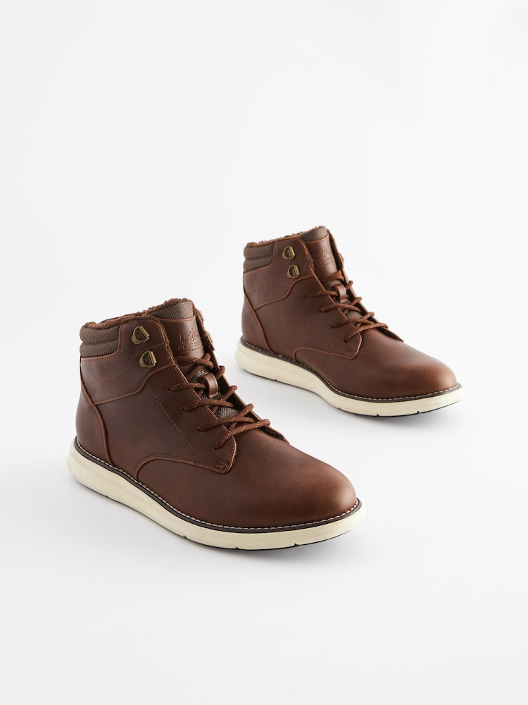 Brown Warm Lined Boots - Image 2 of 8 Brown Warm Lined Boots - Image 2 of 8