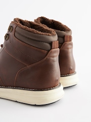 Brown Warm Lined Boots - Image 4 of 8