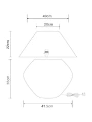 Natural N. Premium Burghley Large Table Lamp - Image 4 of 5
