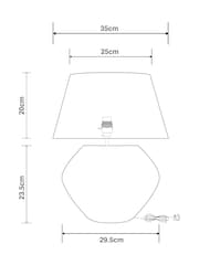Natural N. Premium Burghley Small Table Lamp - Image 4 of 5