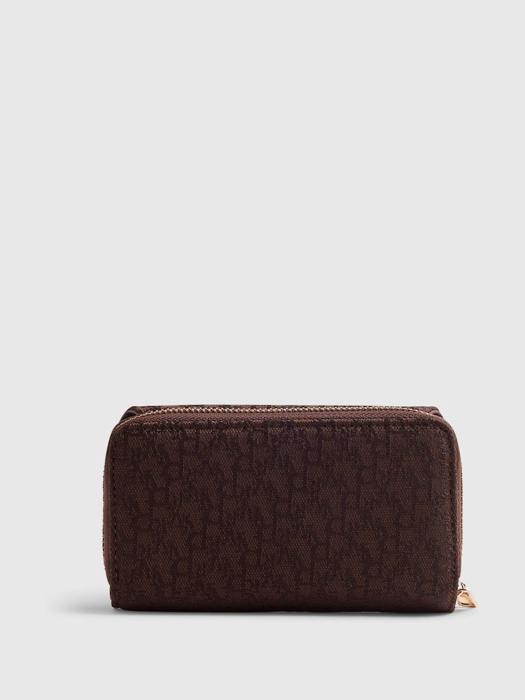 Жаккардовый кошелек с клапаном и логотипом River Island - Изображение 2 3