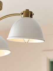 Brass Beckley 3 Light Flush Ceiling Light Fitting - Image 3 of 5