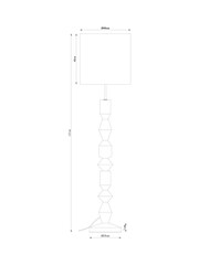 Black Kali Floor Lamp - Image 4 of 4