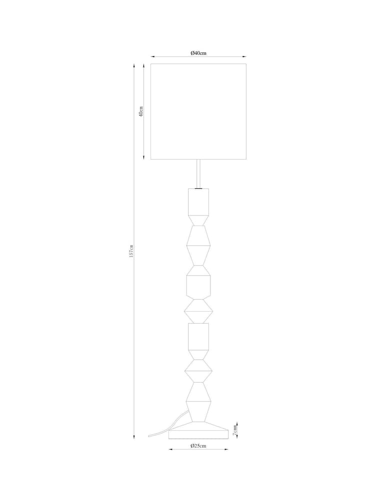 Black Kali Floor Lamp - Image 4 of 4